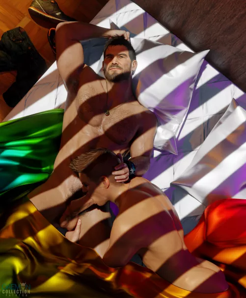 Chris Redfield & Piers Nivans by Daemon by AliceTheMagicQueen