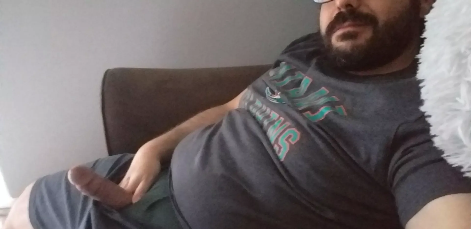 Chubby hubby with a chubby. May be a little bit subby? posted by LetsJustHaveFunOk