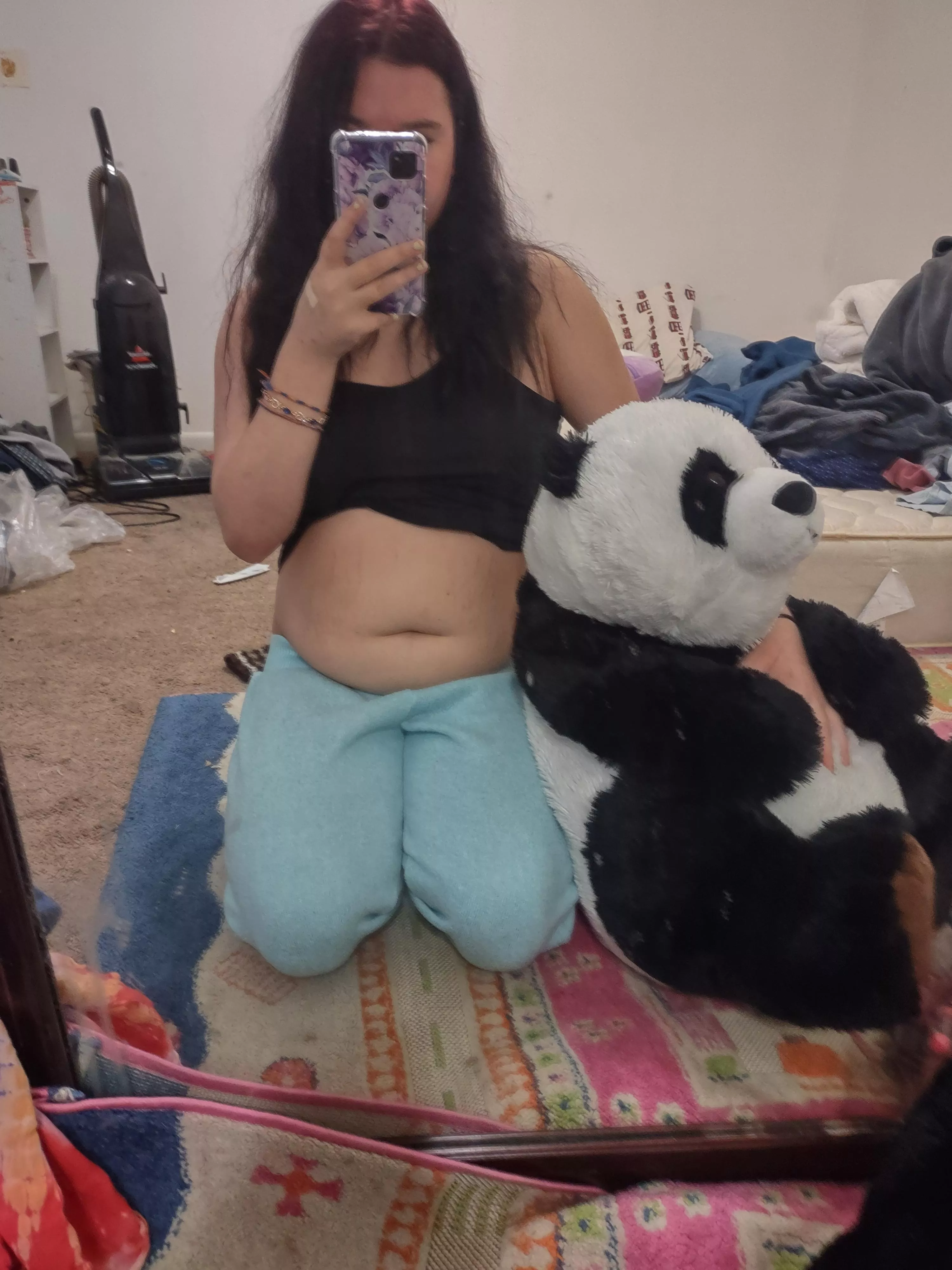 chubby tummy with stuffie posted by chubbyteencutie