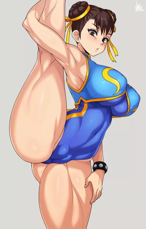 Chun-Li Leotard Leg Lift (JMG) [Street Fighter] by sequence_string