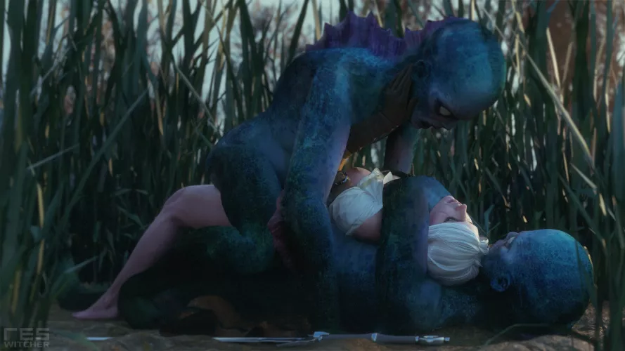 Ciri in the swamp (WitcherRes) by Kuro-Oji