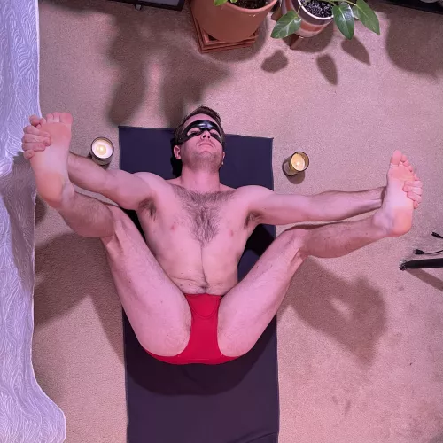 CKs stretch all the way for a little pre bed yoga [30] by permasub