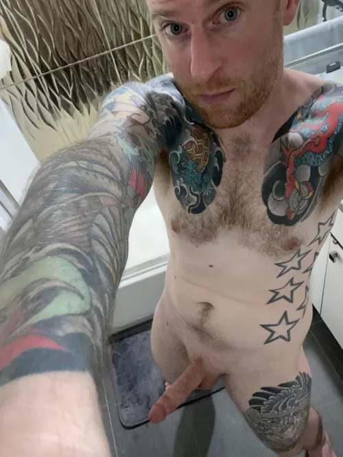 Clean and hard, fresh from the shower (37)(oc) by giraffechickenzz