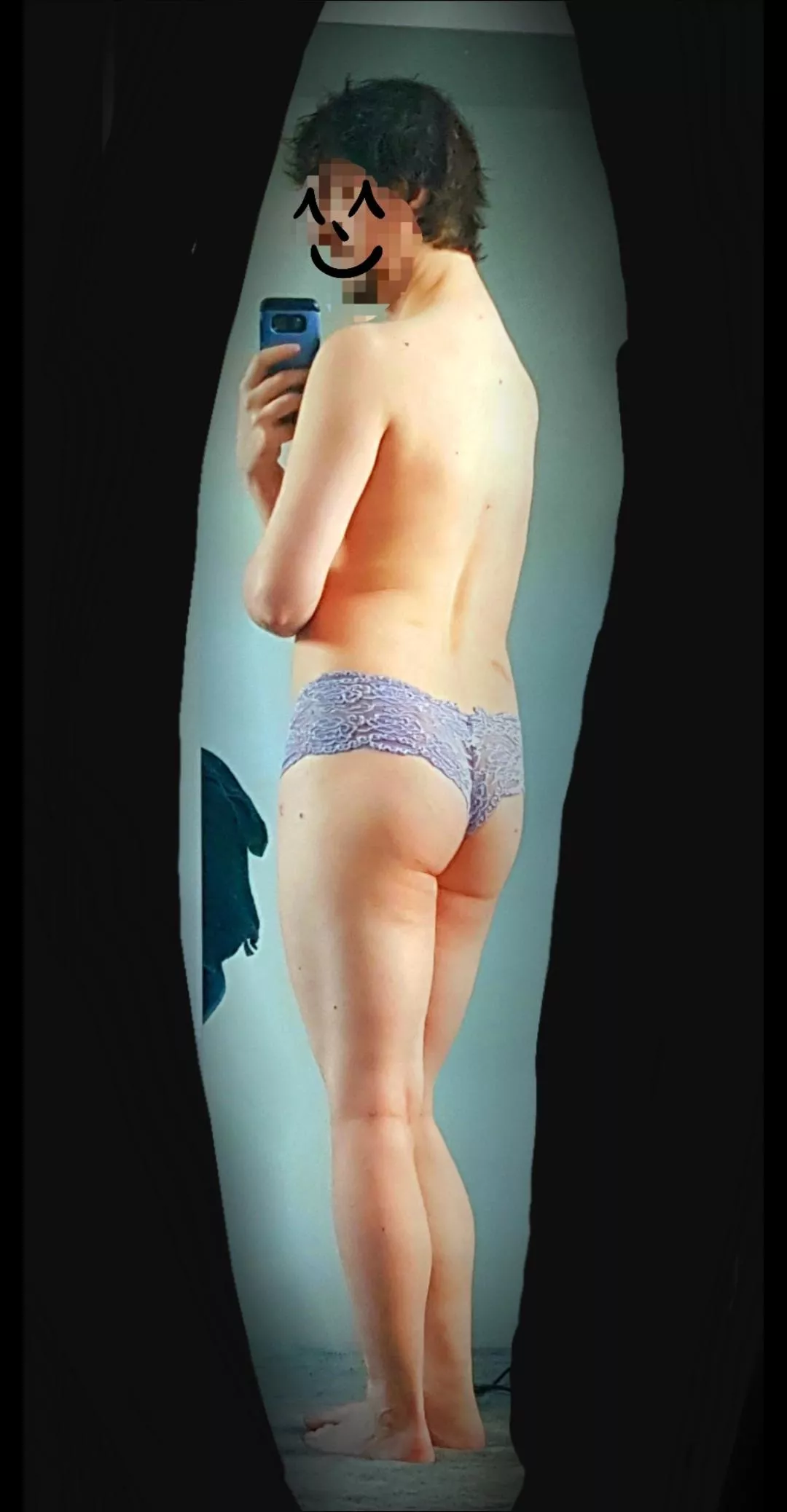 Clean, showered, and trimmed in lace is a great way to start the day! 😄 posted by StuckInALoopp