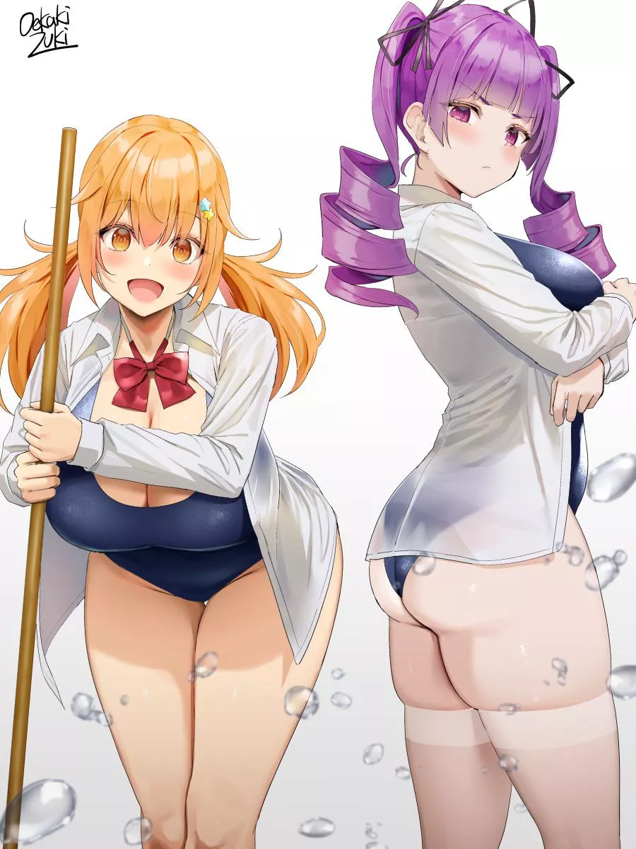 Cleaning the pool [Original] posted by Natsu_1000