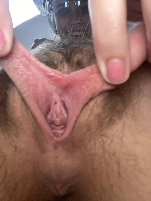 Close up on how tight my hairy pussy is :) by bluebubblescb