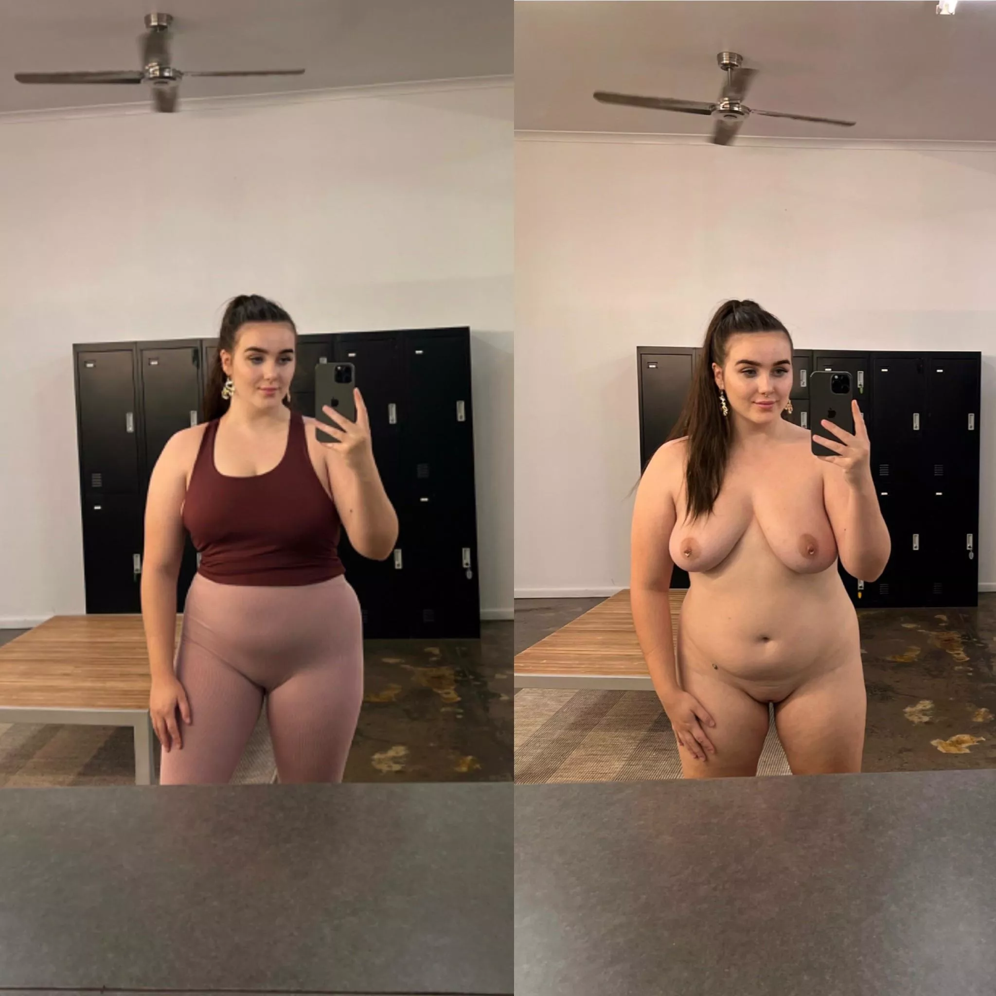 Clothes on or off at the gym? (f) posted by bellanava222