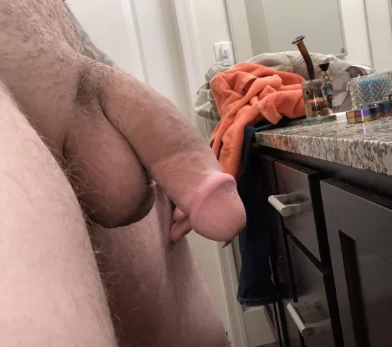 Cock n ball selfie by Flaky_Ad_7441
