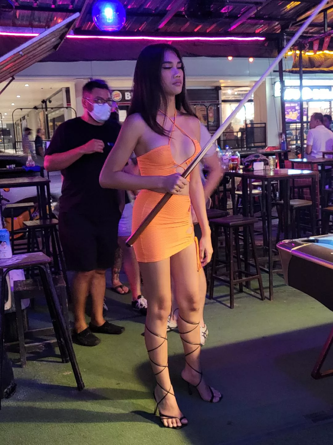 Coco playing pool. Night 1 of 4 with her so far, with more to come, I hope! posted by spongeworthy1967