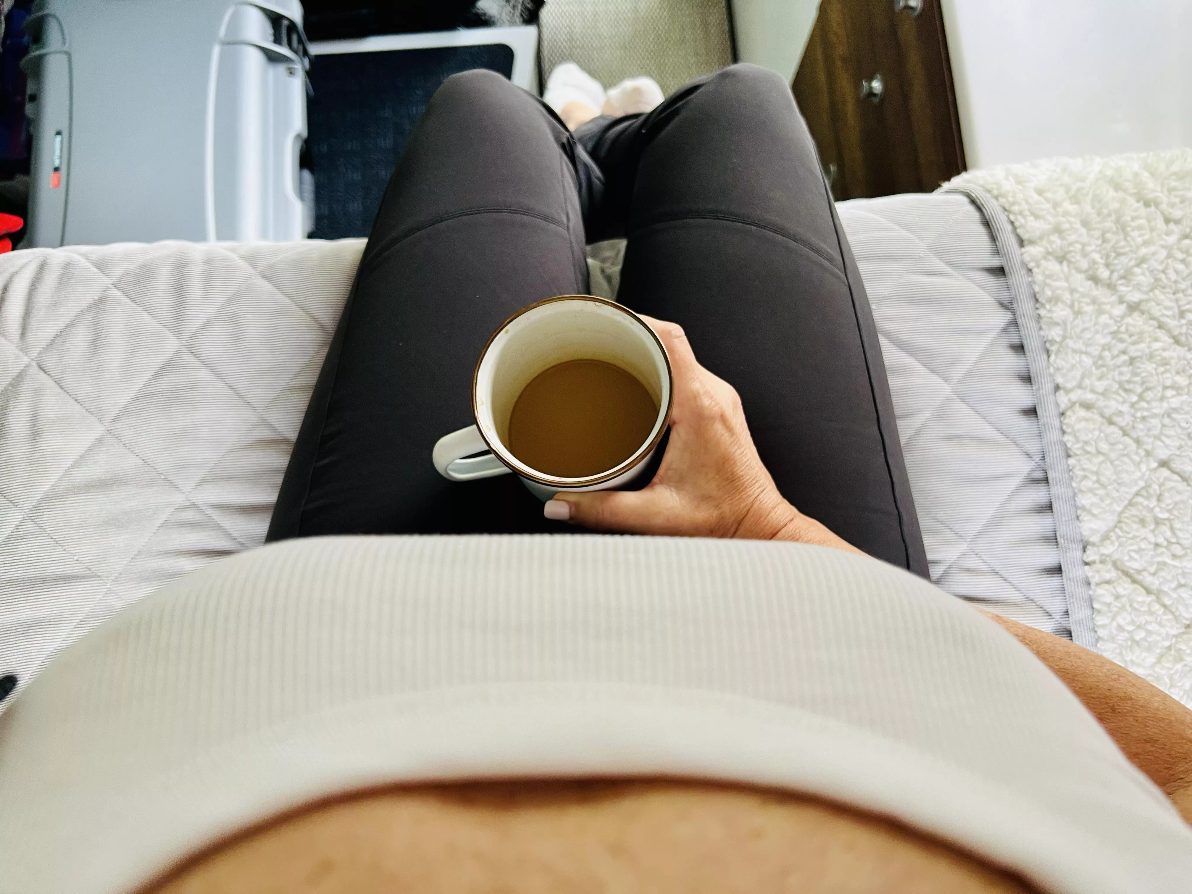 Coffee and little boobs… Morning Coffee with Miranda… posted by FlyMiranda747