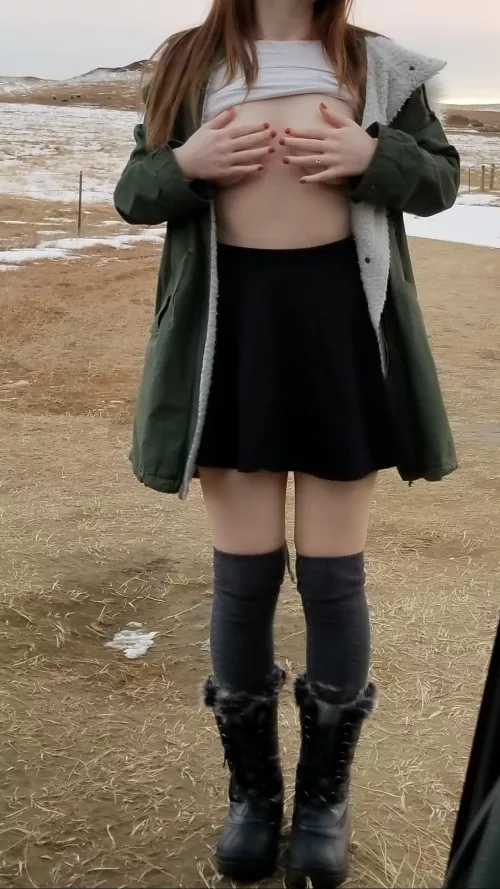 Cold titties 🥶 by _moonstonebaby_