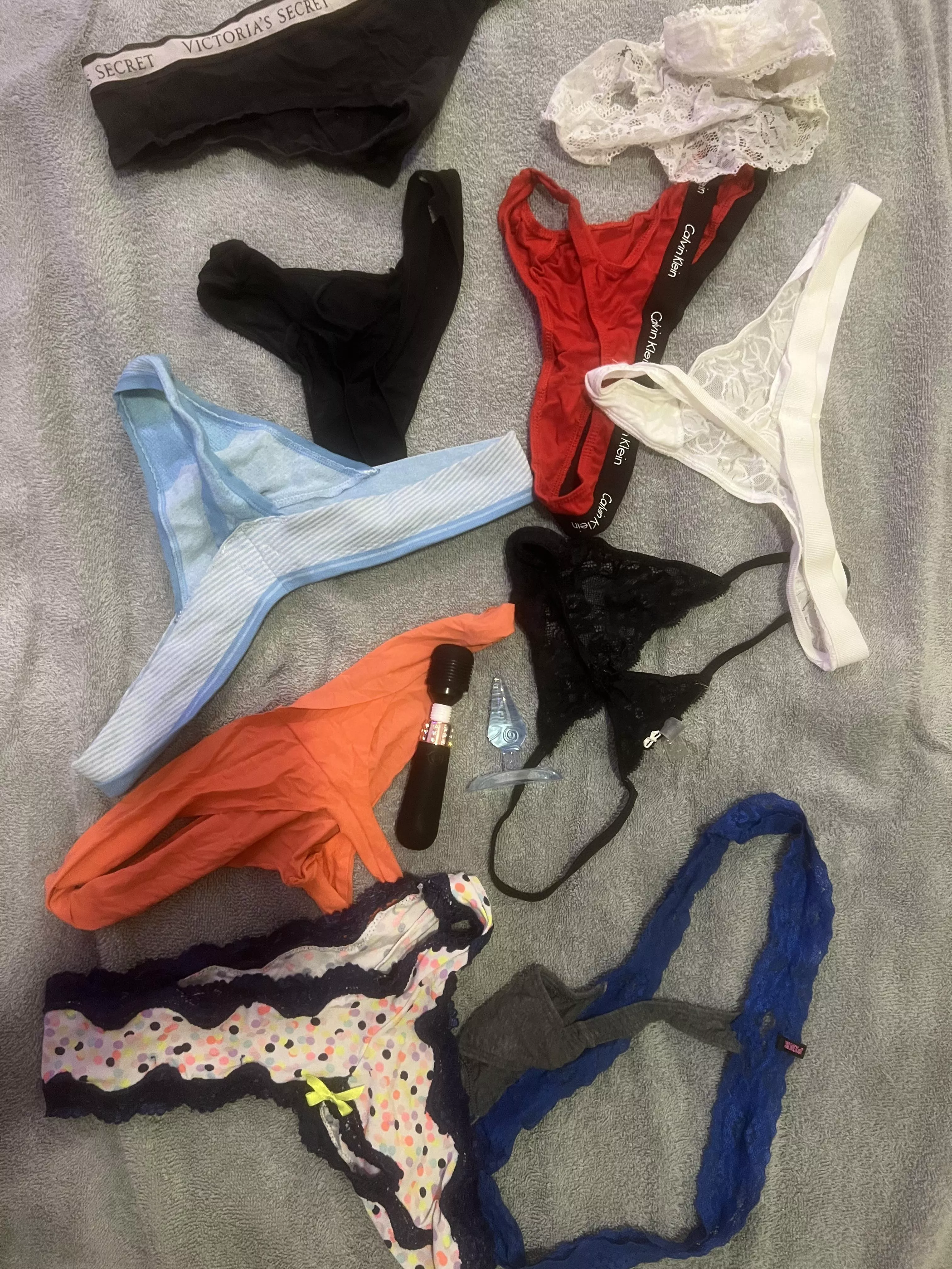 Collection of my stepsisters panties and toys over the years, comment what I should do with them posted by megatrb