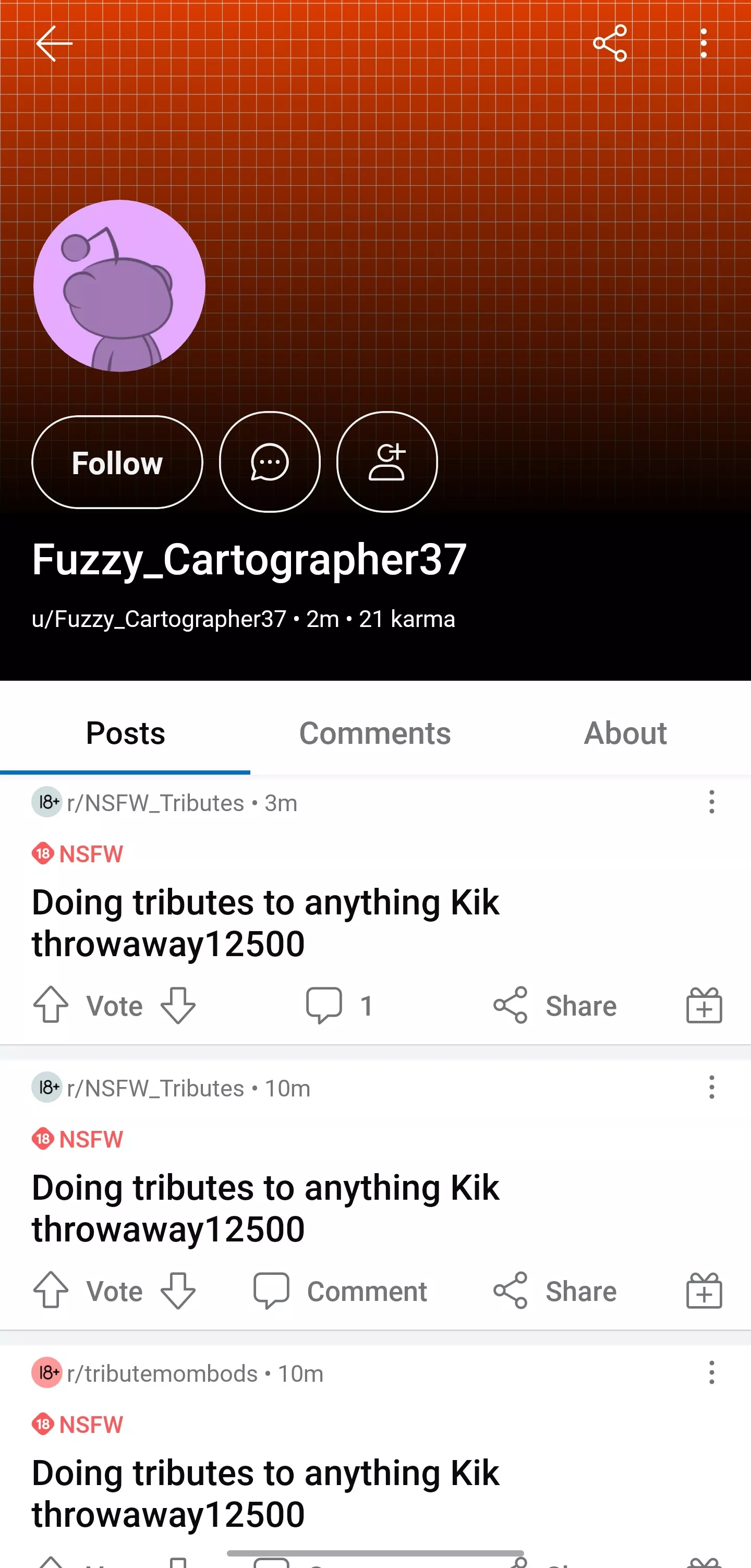 *Collector* don't send him anything he doesn't reply nor does the tribs posted by MannParikh2005