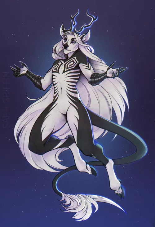 Colored Sketch Commission for SaiDeer by SaphGriffin