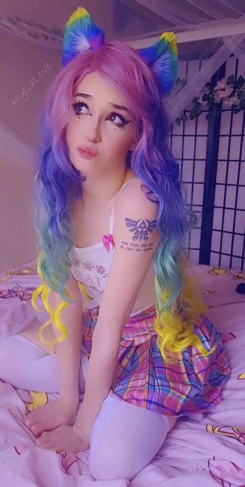 Colorful little kitten ❤️💛💚💙💜 by HyliaLove