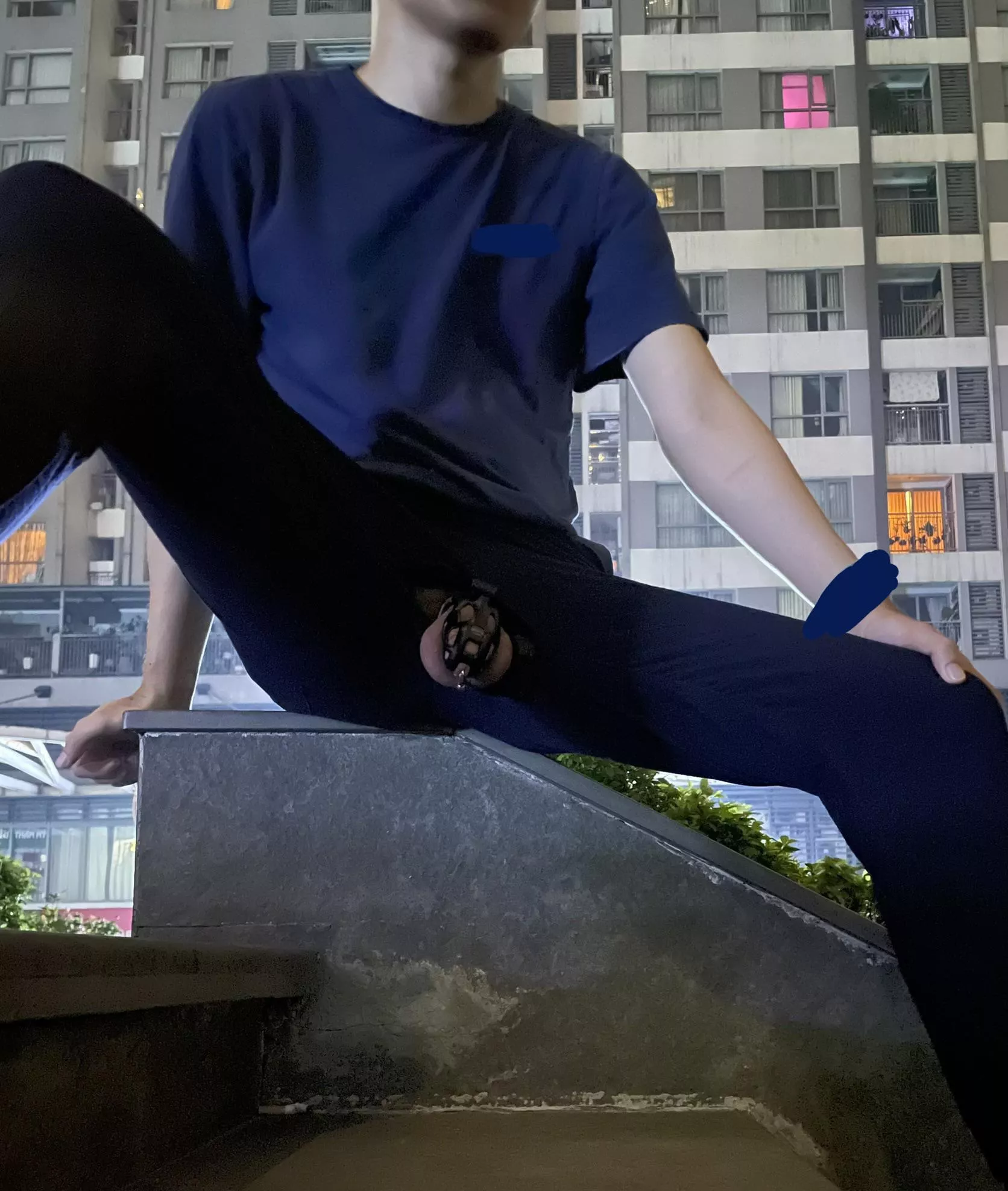 Combining two of my kinks at one: public and chastity posted by Onentwodp