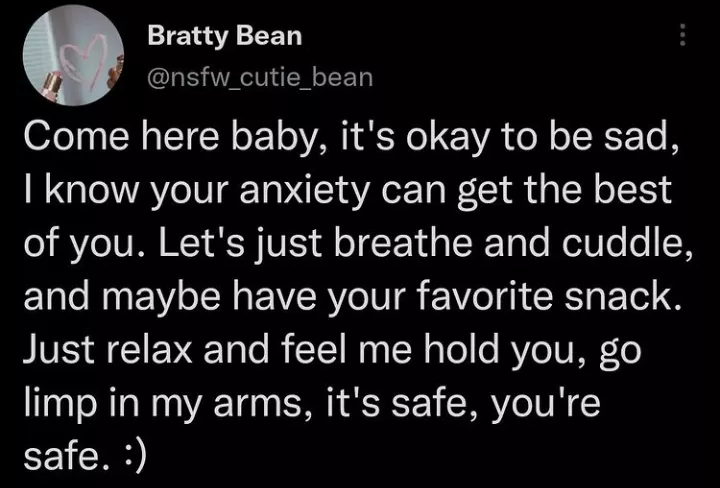 come cuddle with me and everything will be alright (◍•ᴗ•◍)❤ posted by miss-gentle