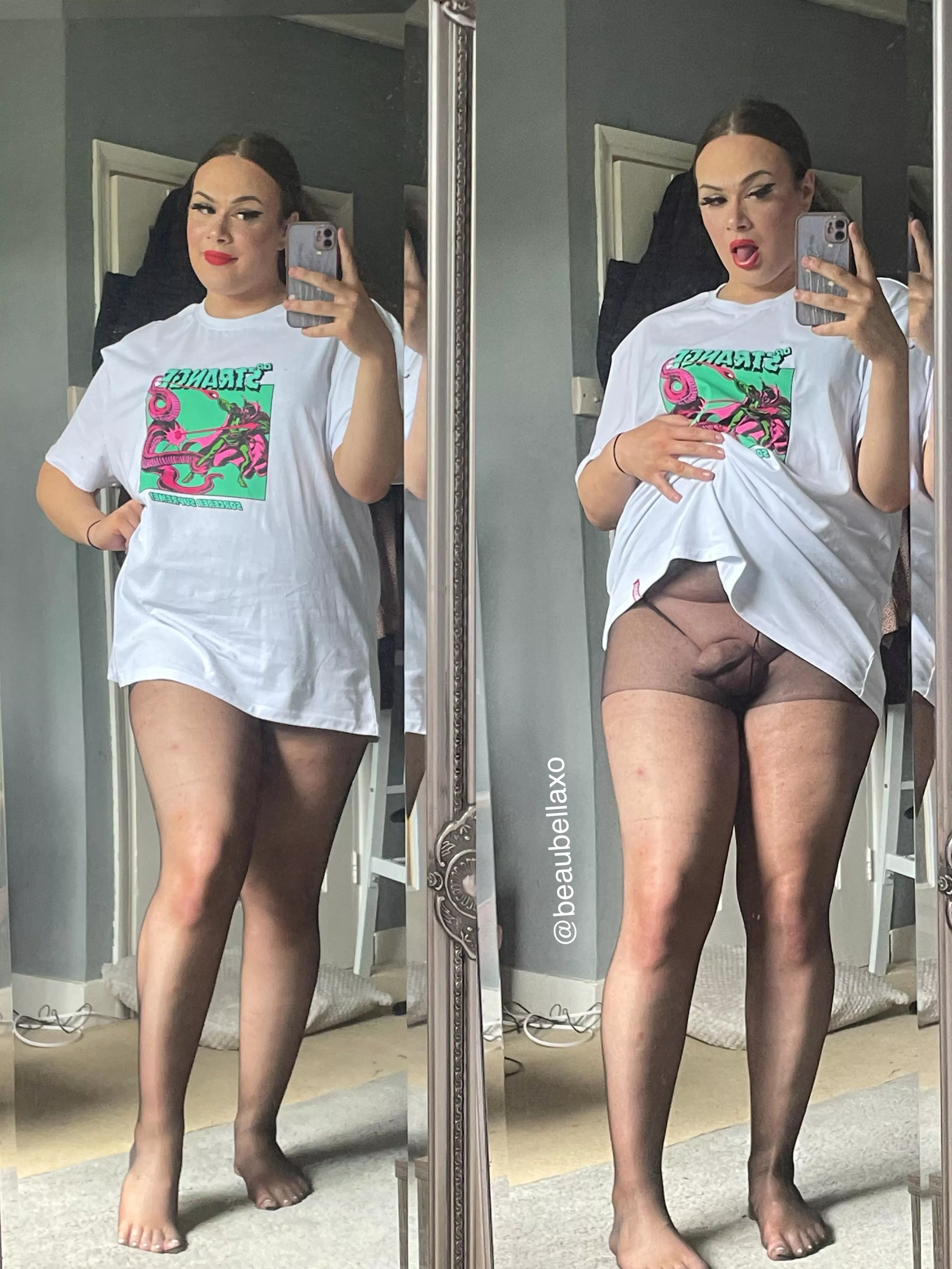 Come kiss my bulge & feel it grow😜 posted by beaubellaxo