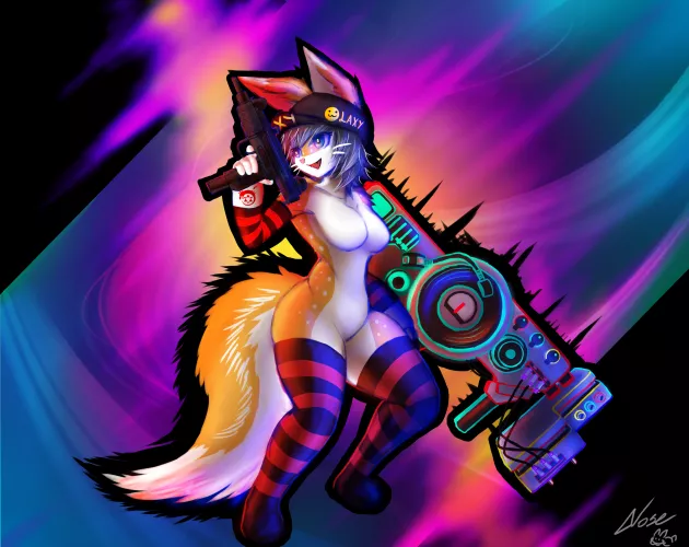 Commission I did for a friend, very fun to do! by Nose_VR