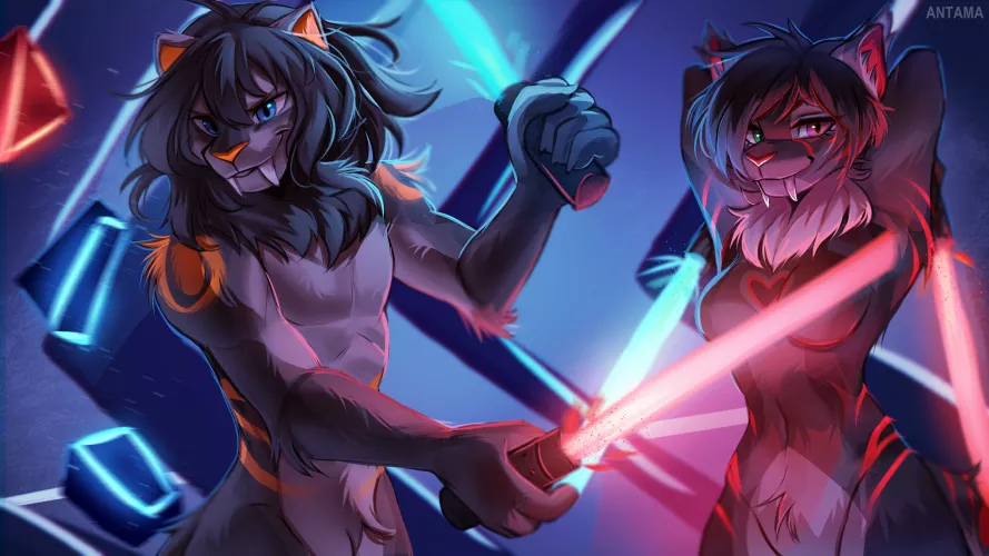 Commission I did for GizmoTheLion on Twitter :3 by Antama_drawings