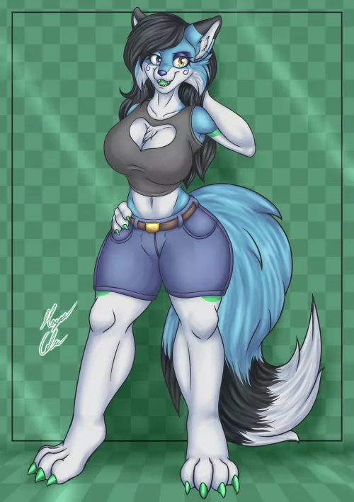 Commission made for the Youtuber and Content creator, Stormi Folf! I hope you all like it! <3 (Art by me) by MALG117