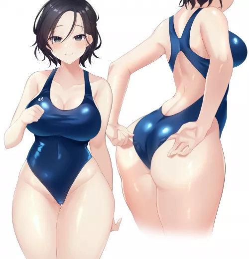 Competition Swimsuit Adjustment (Nekomitei ) [Original] by sequence_string