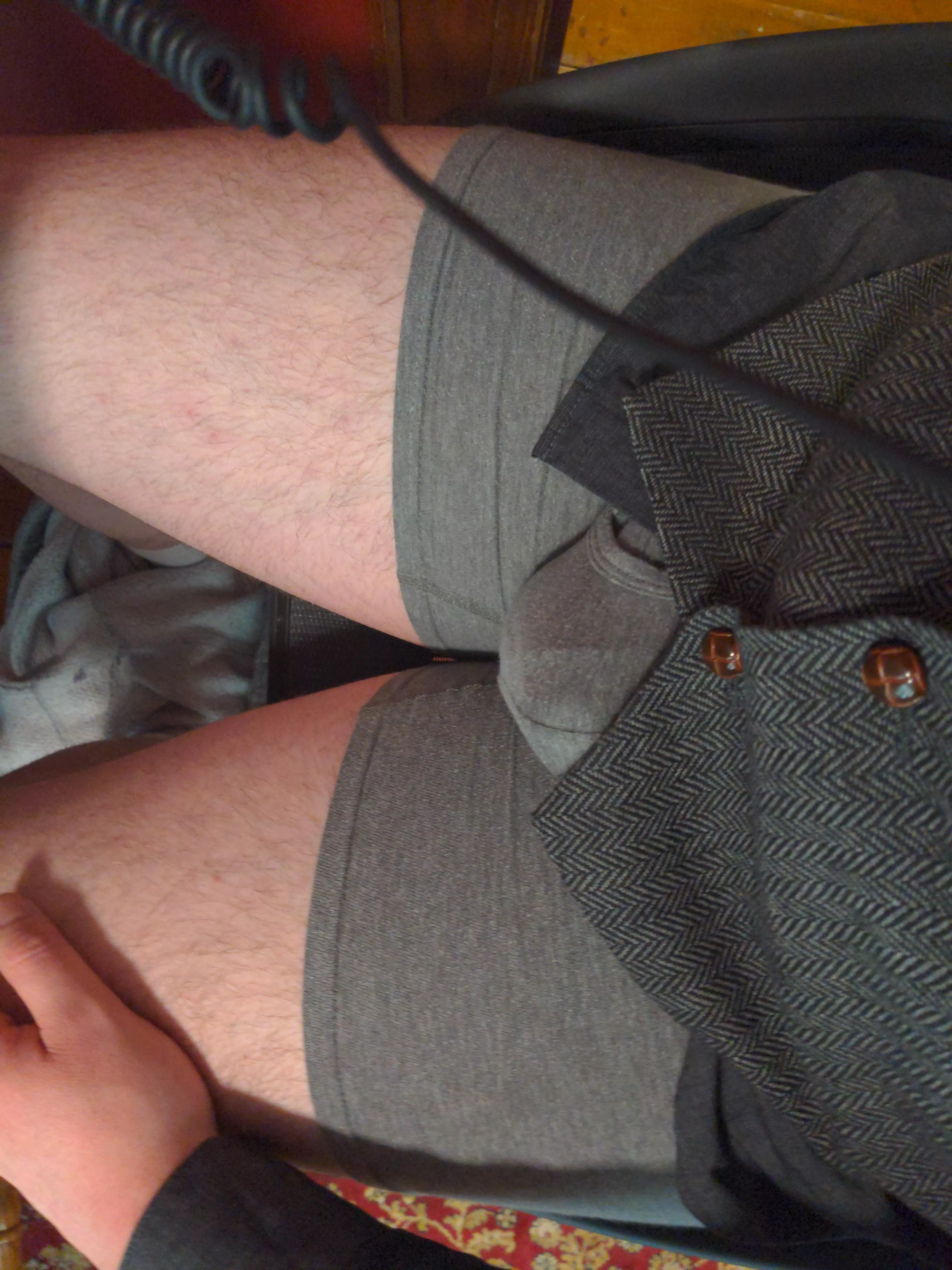 Considering taking my work meeting without pants posted by throwaway333375