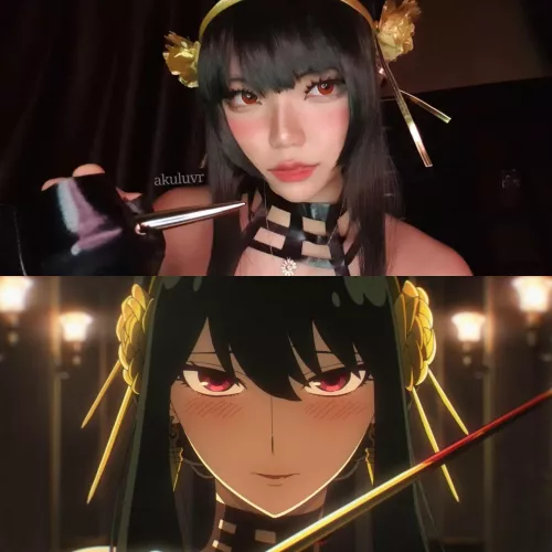 cosplay vs character, yor forger by akuluvr by akuluvr