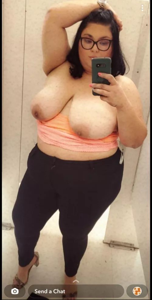 Couldn't help myself when the fitting room has a great mirror and decent lighting 😘 by RoxxxyRaven