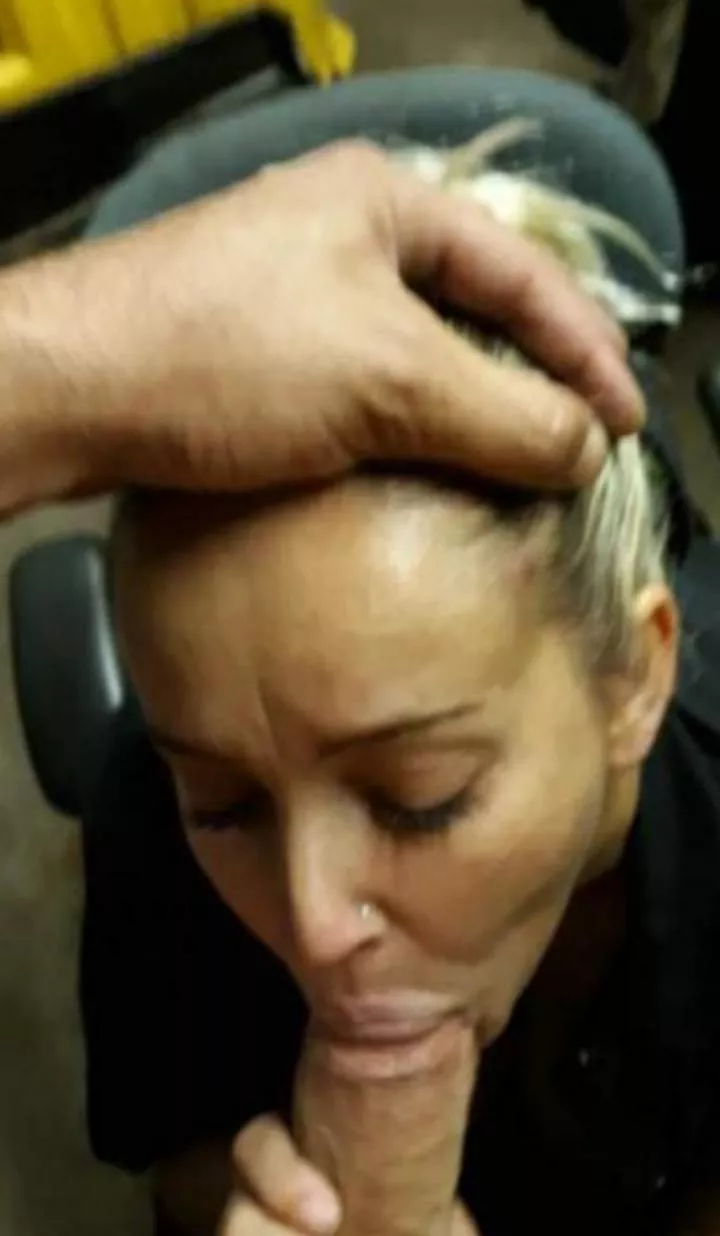 couldn't wait to get hubby home so sucked him at his shop posted by michcouple3234