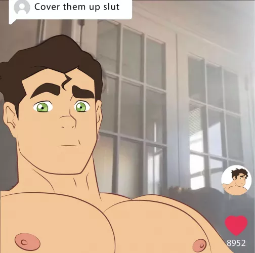 “Cover them up slut” - But how else we supposed to grab onto Bolin’s mommymilkers? 😩 (@MoonBurn203) by MoonBurn203