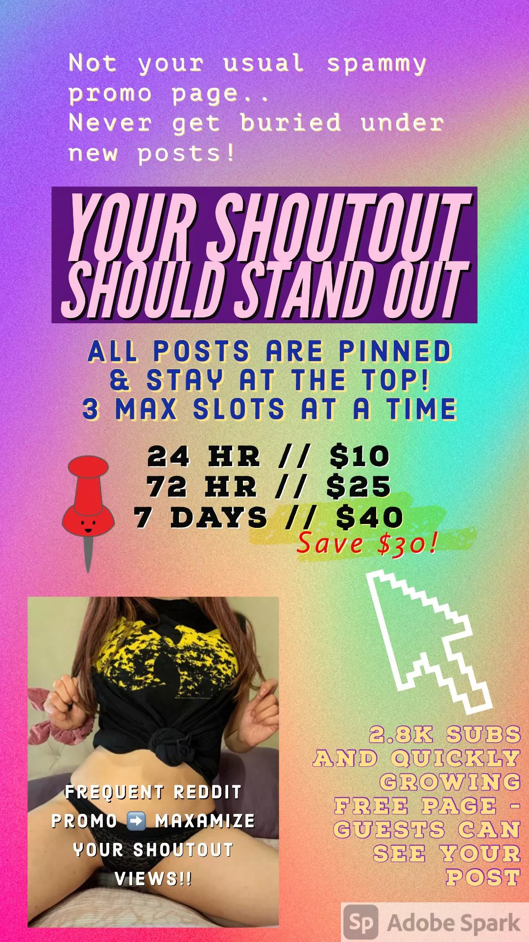 Creators! looking for shoutout promo?? posted by miverva13