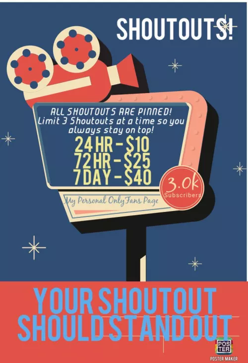 Creators! 🧡 Looking to grow ⬆️ your OnlyFans? I offer paid Pinned 📌 Shoutouts on my personal page of 3k subs & growing! ⬆️ Your post STAYS on TOP ⬆️ never gets lost under new posts! 😯 I Reddit promo throughout each day ➡️ Mor by miverva13