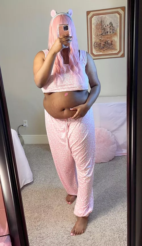 Crop top pajamas are more fun! by fathornyhippo