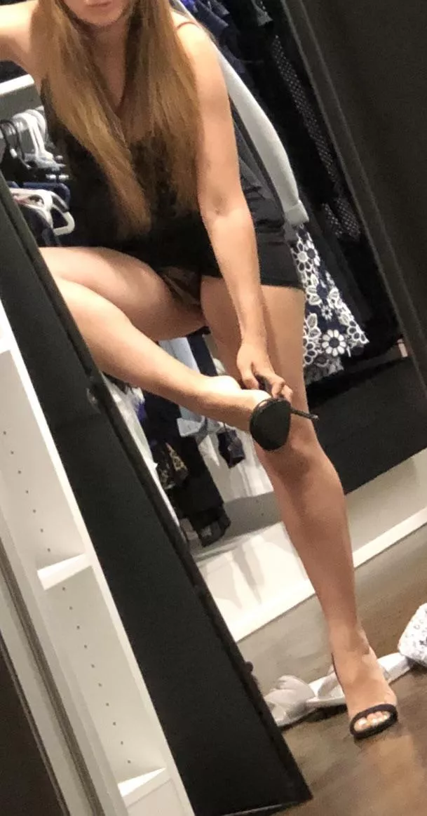 Crotchless panties and heels? This is going to be fun! posted by Alert-Worker-1985