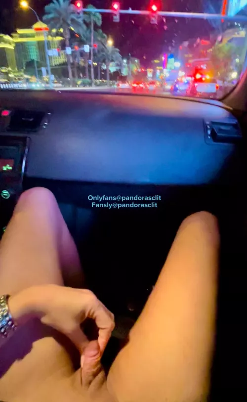 Cruising the Vegas Strip with my big Clit out by cyberxenial