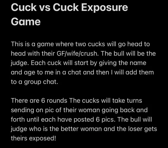 Cuck vs Cuck who is interested? Kik jamesbrooklyn1234 by Ok_Total9799