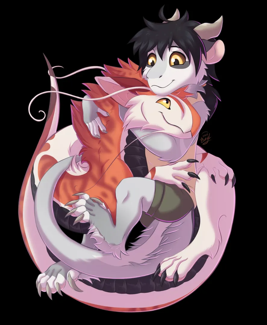 Cuddles (for Tora Tikel) [art© Me] posted by Lilion_Bayl
