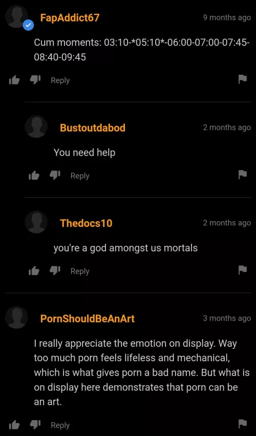 Cum moment timestamps by DrugsAndBooze