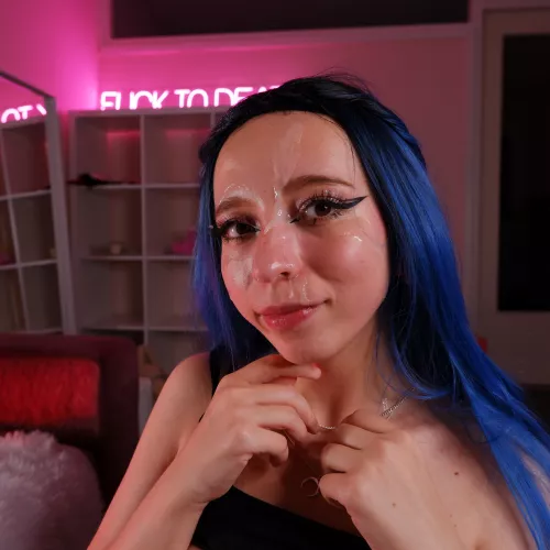 Cum on my face by CyberlyCrush