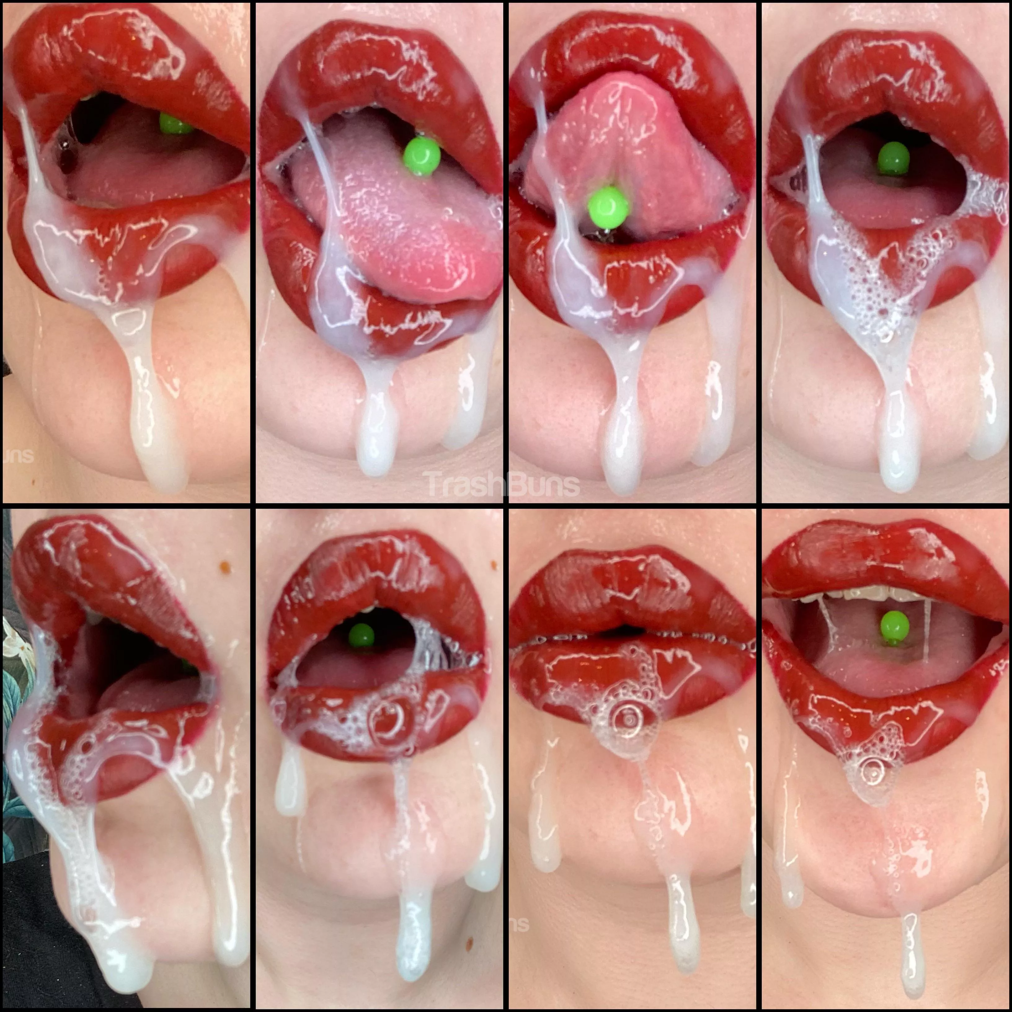 Cummy Collage ft my big bimbo lips [OC] posted by TrashBuns