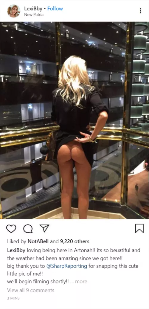 (Cuntagram) @LexiBby - Filming begins soon for #BoundtoRoam, loving it here in Artonah!!! by LexiBMDE