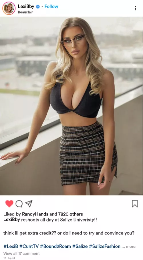 Cuntagram @LexiBby ill do anything for extra credit x by LexiBMDE