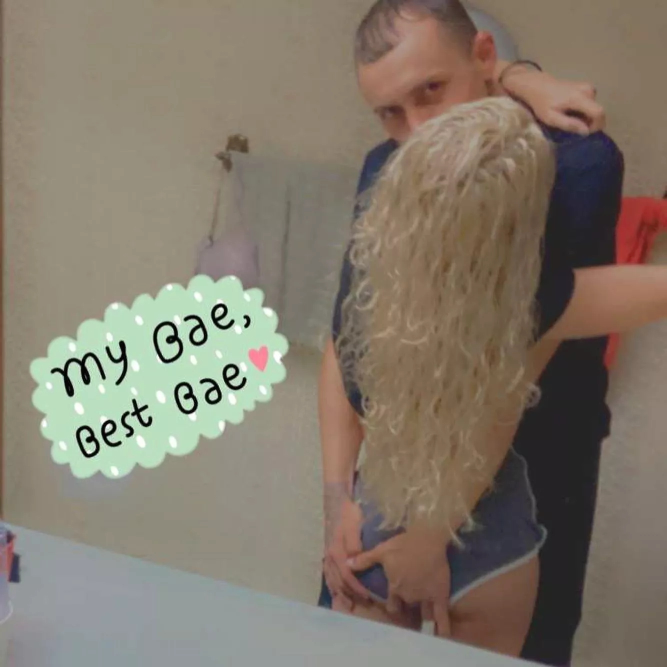 Curly hair baby he tryna out his finger in my butt #vibes posted by luvleighcece