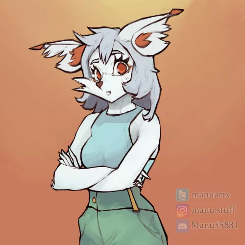 Cute arctic foxy by me [@manuartx on twitter] by manu_artx