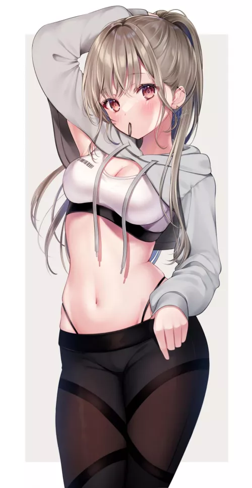 Cute in Hoodie (yugirlpict) [Original] by elegantloveglimmer