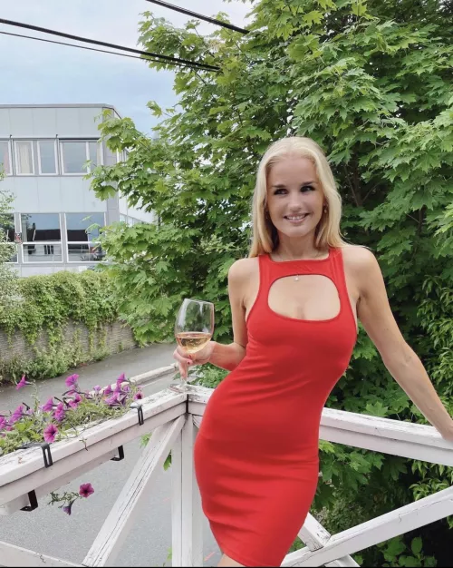 cutie in red by richard_smoker_