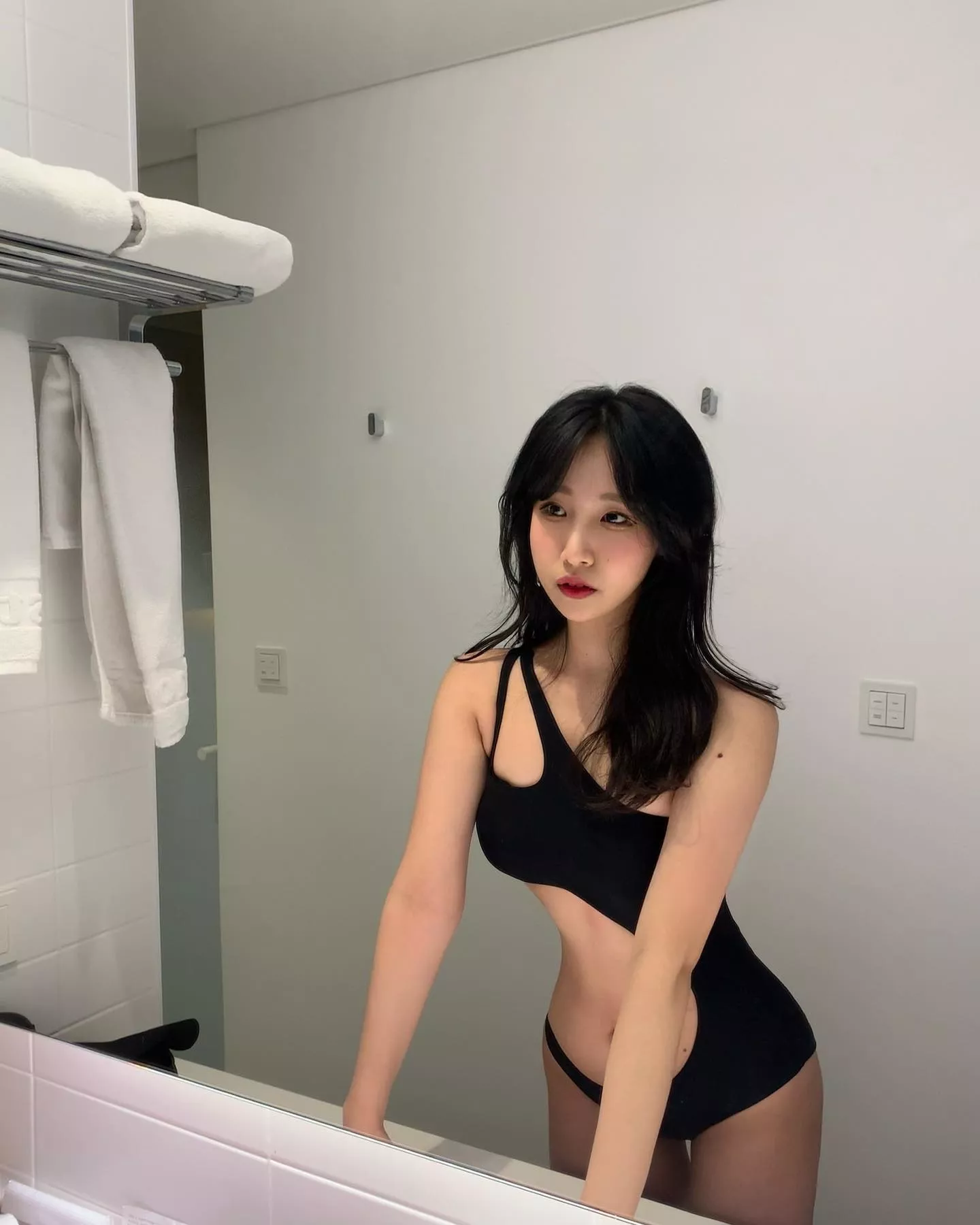 Cutout one piece swimsuit posted by Majestic_Painter8660