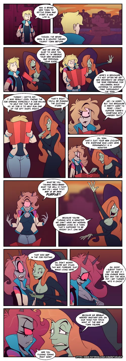 Cyclops Monster Girl TFTG by @CanonThought by canon-thought