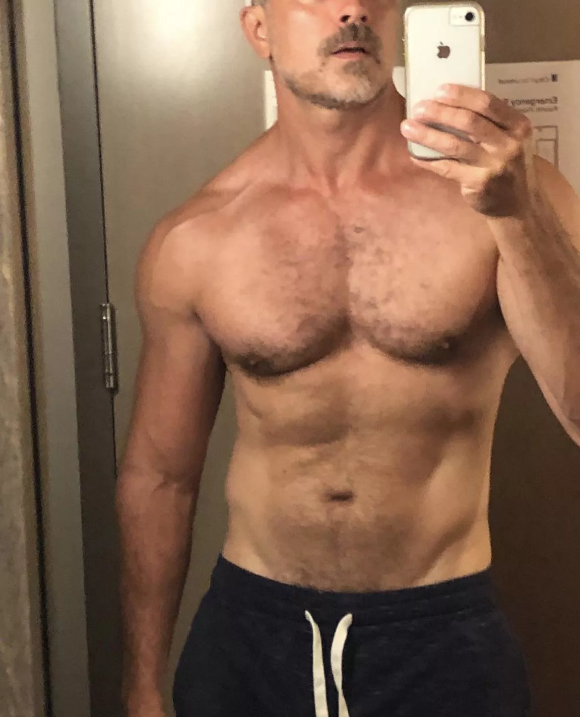 Dad (48): it’s Sunday…time to worship, bros posted by Bimuscledad
